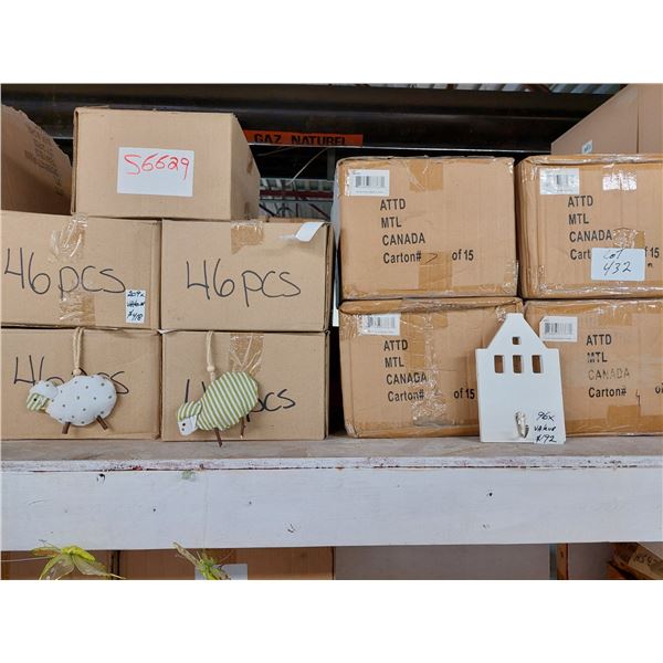 LOT DE 500+ DÉORATION ASSORTIES (VALEUR DÉTAIL: 1400+$)