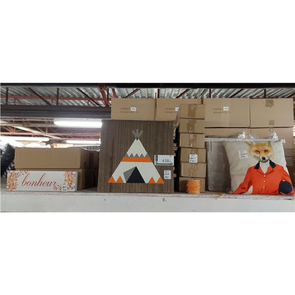 LOT DE 114 ARTICLES DÉCO ASSORTIES (VALEUR DÉTAIL: 700+$)