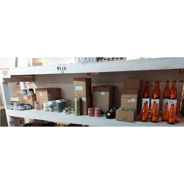 LOT DE 170+ LOT DE CHANDELLES DÉCORATIVES ASSORTIES (VALEUR DÉTAIL: 600+$)