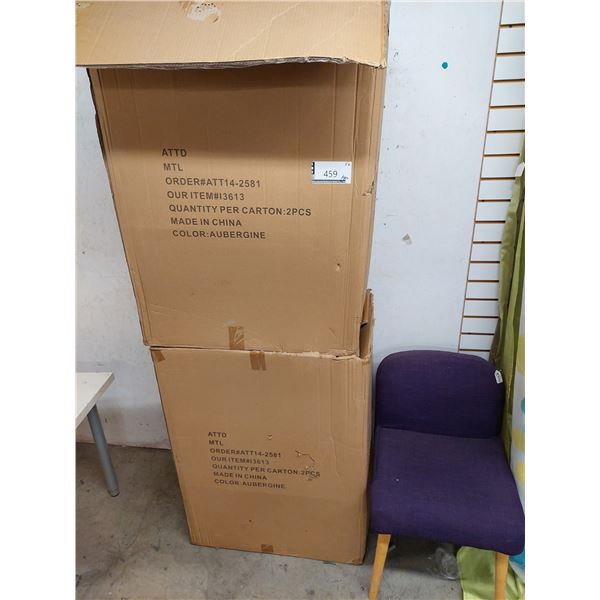 LOT DE 4 CHAISE S EN TISSUS (VALEUR DÉTAIL: 750$)