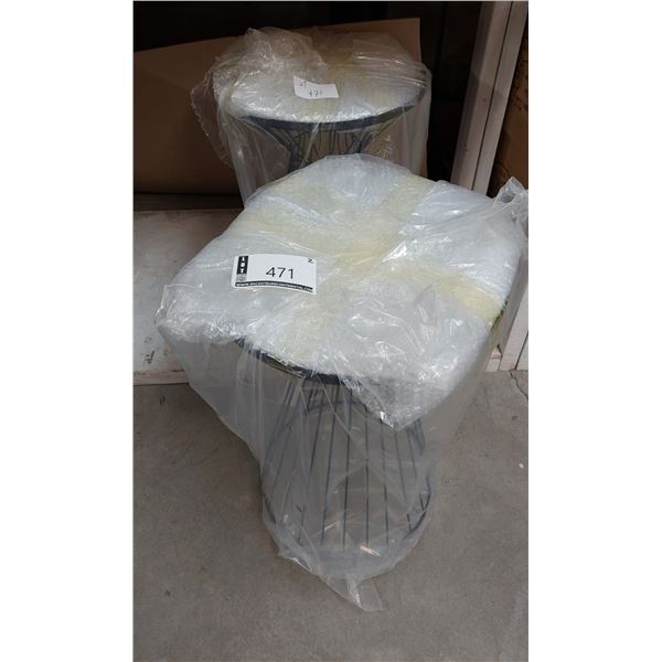 LOT DE 2 TABLES BASE 15 1/2”X21” (VALEUR DE 200+$)