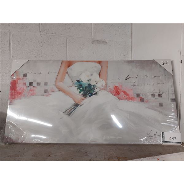 LOT DE 3 IMPRESSION SUR TOILE “ MARIE “ (VALEUR DE 100+$)
