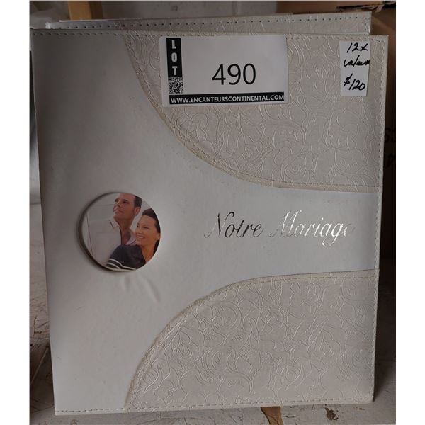 LOT DE 12 ALBUMS PHOTO POUR MARIAGE (VALEUR DE 120+$)