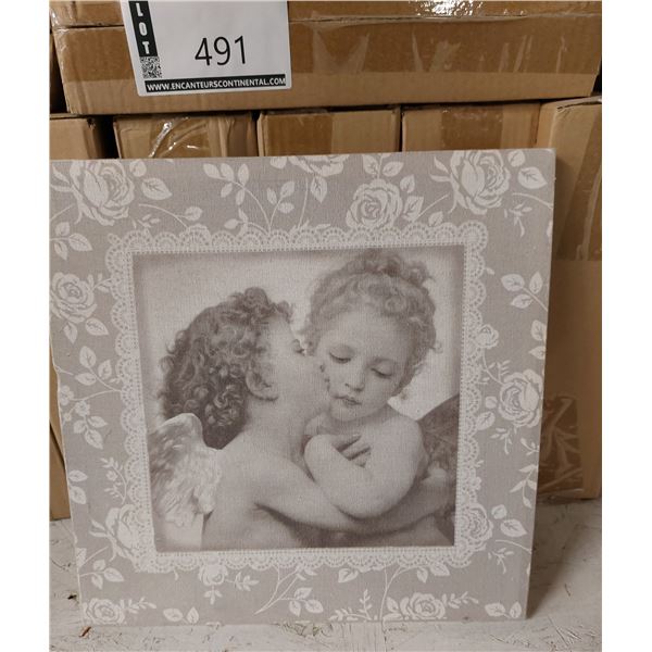 LOT DE 72 IMPRESSION PHOTO ANGE SUR TOILE 14”X14” (VALEUR DE 600+$)