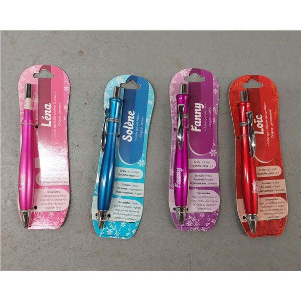 LOT DE 80+ STYLOS AVEC PRENOM ASS. (VALEUR DE 150+$)