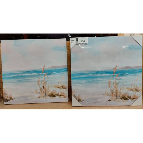LOT DE 4 IMPRESSIONS SUR TOILE 23”X23” (VALEUR DE 100+$)