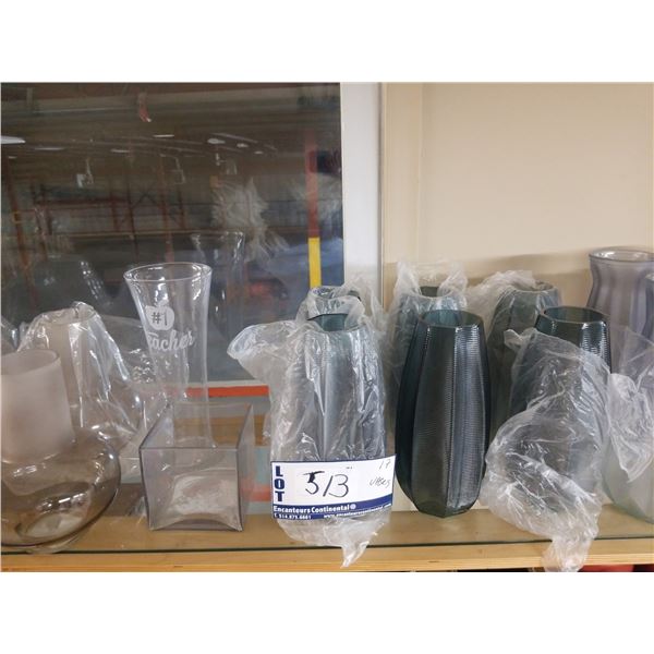 LOT DE 17 VASES ASS. (VALEUR DE 180+$)
