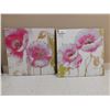 Image 1 : LOT DE 2 IMPRESSION SUR TOILE “ FLEUR “