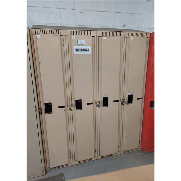LOT DE 3 VESTIAIRE 4 PORTES