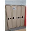 Image 1 : LOT DE 3 VESTIAIRE 4 PORTES