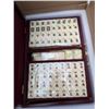 Image 3 : 2 YELLOW MOUNTAIN MAHJONG SETRS,  WOOD CASED, AND SOFT CASE SETS