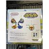 Image 5 : 2 NEW POOL RACER INFLATABLES WITH WATER WINGS, AND 2 PREXTETX 2 IN 1 CARTOON POLICE AND RACE CAR SET