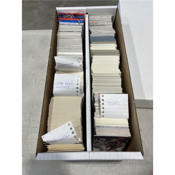 BOX OF ASSORTED NHL HOCKEY CARDS INCLUDING IMPACT SKYBOX, UPPER DECK SP AND MORE