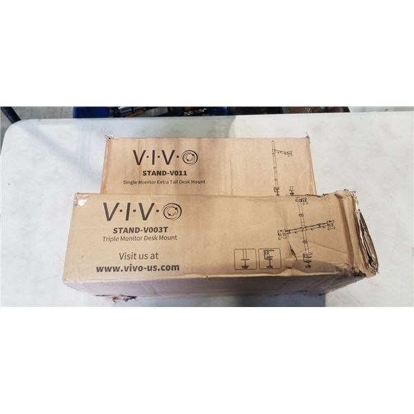 2 VIVO CLAMP ON MONITOR MOUNTS