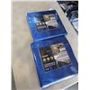 Image 1 : 2 NEW KINGSIZE LUXURY SATIN 4PC SHEET SETS, BLUE