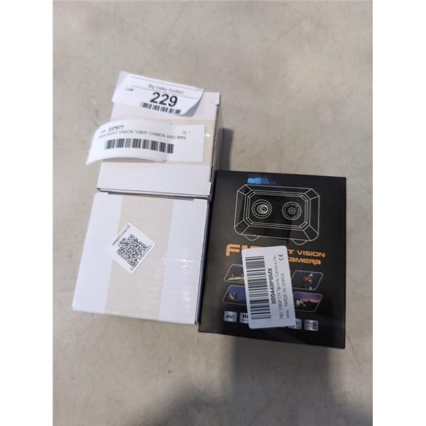 NEW NIGHT VISION 1080P CAMER AND MINI SECURTITY CAMERAS