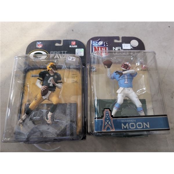 MCFARLANE FIGURES WARREN MOON AND BRETT FAVRE