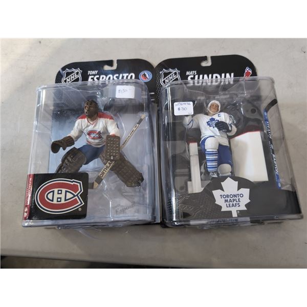 MCFARLANE FIGURES TONY ESPOSITO AND MATS SUNDIN
