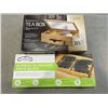 Image 1 : BAMBOO TEA BOX AND IN DRAWER KNIFE BLOCK