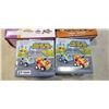 Image 2 : 2 PREXTEX 2 IN 1 CARTOON POLICE AND RACE CAR SETS, MY FIRST CASH REGISTER AND SAFARI ANIMALS