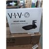 Image 2 : DUAL ULTRAWIDE VERTICLE MONITOR DESK MOUNT, POLE MOUNT TILTING KEYBOARD TRAY AND CLAMP ON MOUSE PAD