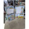 Image 1 : 2 IN 1 CARTOON TRUCK AND TRACTOR SET AND THREE TWO IN 1 POLICE AND RACE CAR SETS