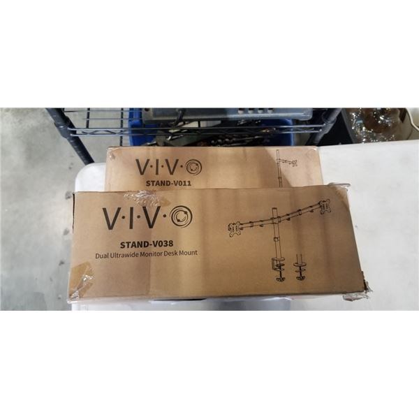 2 VIVO CLAMP ON MONITOR MOUNTS