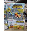 Image 2 : 2 IN 1 CARTOON TRUCK AND TRACTOR SET AND THREE TWO IN 1 POLICE AND RACE CAR SETS
