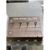 Image 4 : HOW WOMEN TELL TIME WINE GLASS AND COFFEE MUG WALL RACK - INCLUDES 4 WINE GLASSES AND 4 COFFEE MUGS