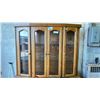 Image 2 : CANADIAN MADE, 2 PIECE SOLID OAK HUTCH AND BUFFET. ANGLE FRONT