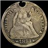 Image 1 : 1873 Seated Liberty Dime NICELY CIRCULATED