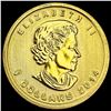 Image 1 : 2014 Canada Gold Maple Leaf $5 GEM BU