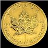 Image 2 : 2014 Canada Gold Maple Leaf $5 GEM BU