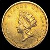 Image 1 : 1854 Indian Princess Head Gold Dollar CLOSELY UNCIRCULATED