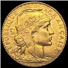 1909 French 20 Francs Rooster Coin CHOICE BU