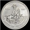 1987 Engelhard Prospector 1 oz Silver Ro GEM BU