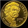 Image 1 : 2016-W Mark Twain $5 Gold Coin GEM PROOF