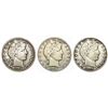 Image 1 : 1903-1908 Barber Half Dollar Lot [3 Coins] Fine
