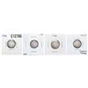 Image 1 : 1896-1916 Better Date Barber Dime Lot [4 Coins] HIGH GRADE