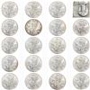 2003-2008 [20] Gem BU Silver Eagles Lot [20 Coins]