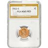 1923-S Wheat Cent PGA MS65 RD