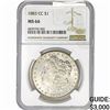 Image 1 : 1883-CC Morgan Silver Dollar NGC MS66