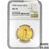Image 1 : 1999 1/2oz $25 Gold Eagle NGC MS70
