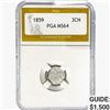 Image 1 : 1859 Nickel Three Cent PGA MS64