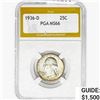 1936-D Washington Silver Quarter PGA MS66