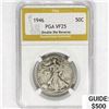 1946 Walking Liberty Half Dollar PGA VF25 DDR