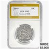1840 REV 38 Seated Liberty Half Dollar PGA XF45