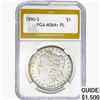 1890-S Morgan Silver Dollar PGA MS64+ PL