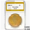 1885-O Morgan Silver Dollar PGA MS66 Monster