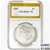 1887 Morgan Silver Dollar PGA MS65+ PL